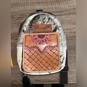 Wrangler Cowhide Crossbody Bag